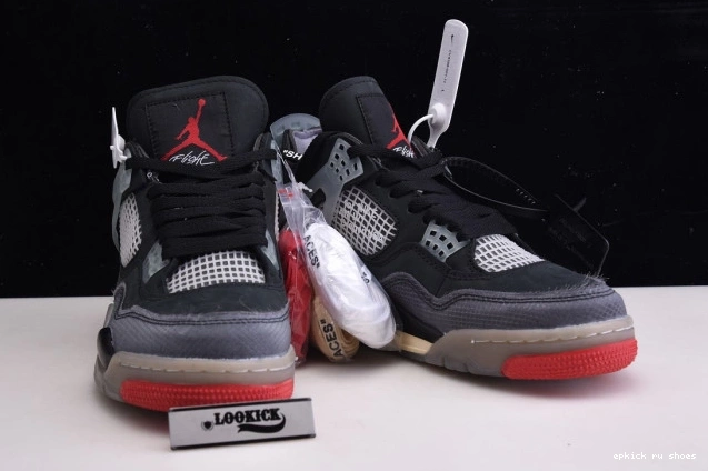 Cheap Retro Jordan CV9388-001 Off White x 4 Bred Air 0818